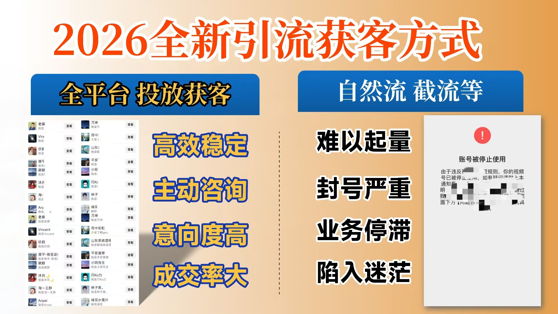 【首发】打破获客壁垒，如何利用投放实现财富自由与事业升级-我爱项目网