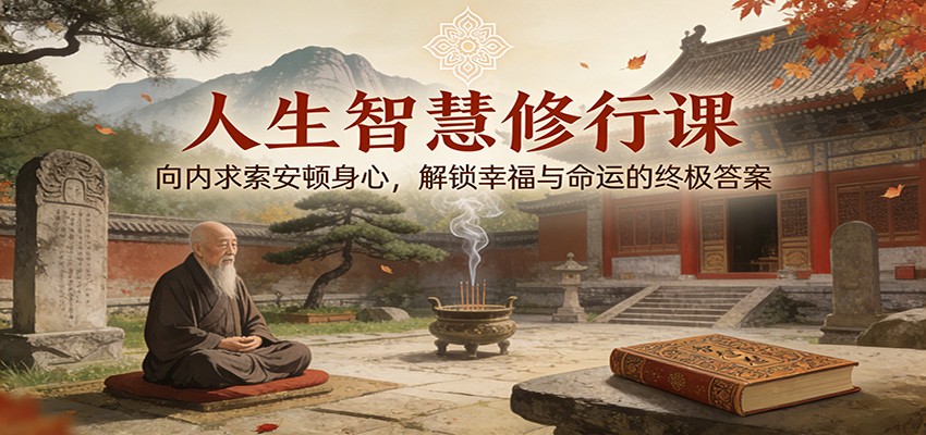 人生智慧修行课：向内求索安顿身心，解锁幸福与命运的终极答案-我爱项目网