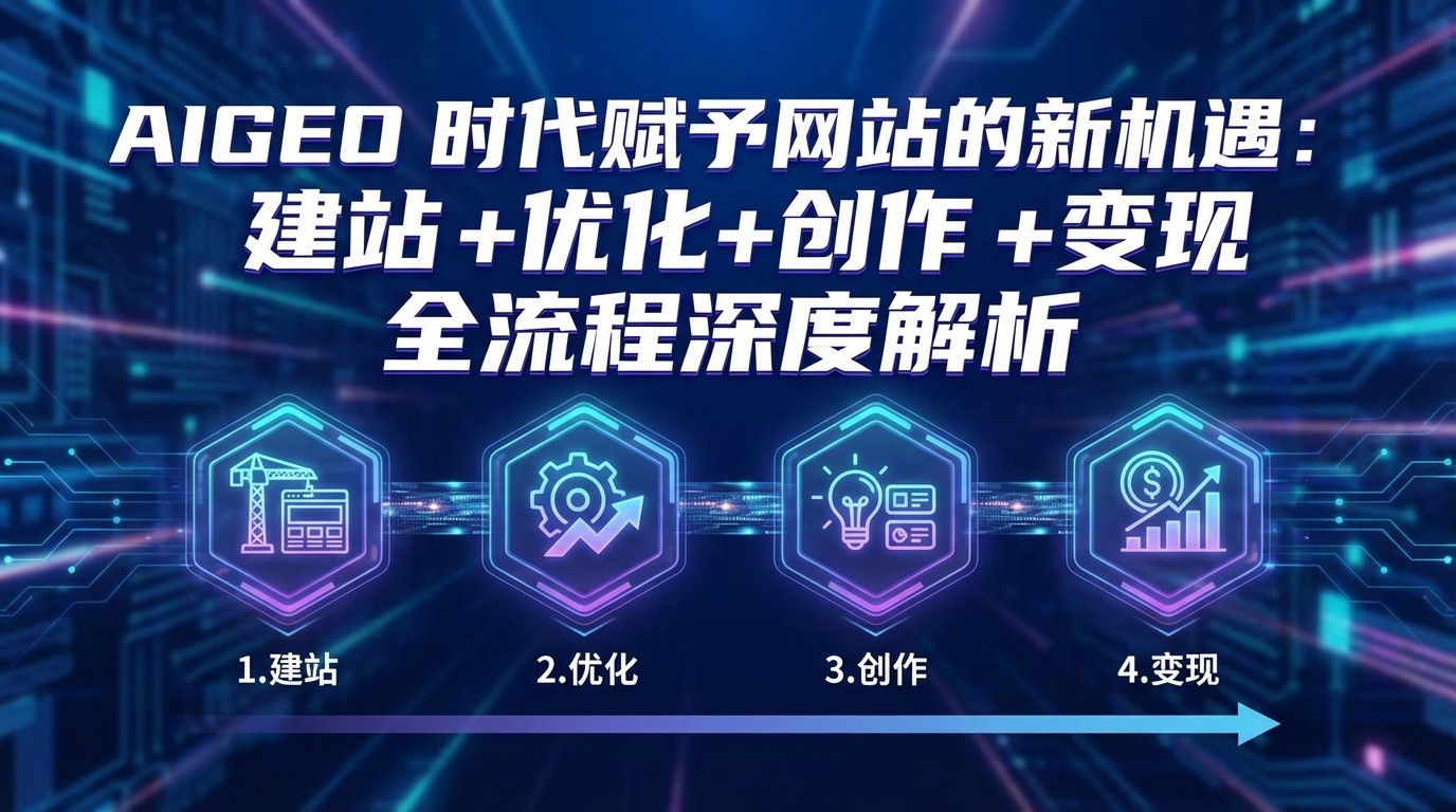 AIGEO+时代赋予网站的新机遇：建站+优化+创作+变现+全流程深度解析-我爱项目网