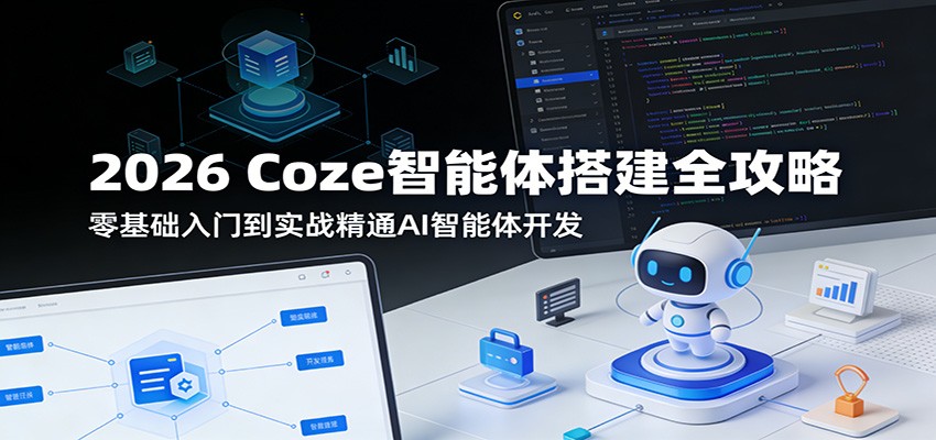 2026 Coze智能体搭建全攻略：零基础入门到实战精通AI智能体开发-我爱项目网