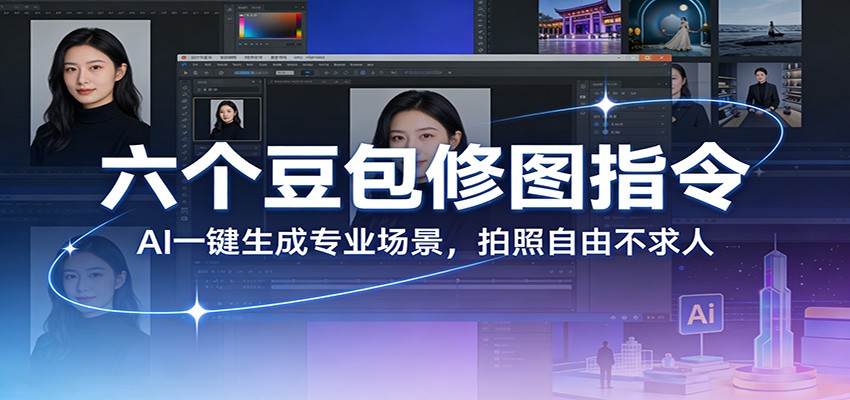 六个豆包修图指令：AI 一键生成专业场景，拍照自由不求人-我爱项目网