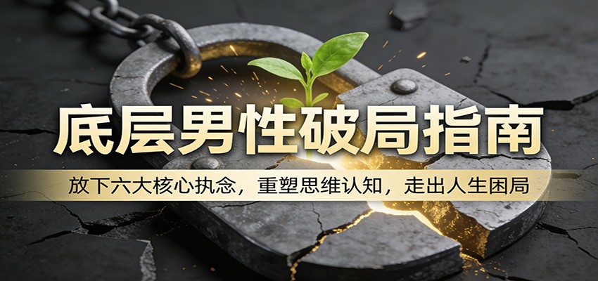 底层男性破局指南：放下六大核心执念，重塑思维认知，走出人生困局-我爱项目网