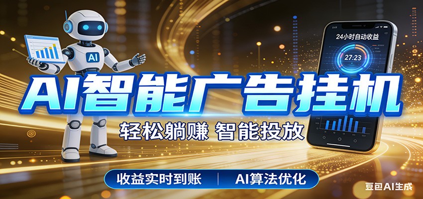 智能广告挂机新时代，利用碎片化时间实现稳定被动收益，AI帮你持续盈利-我爱项目网