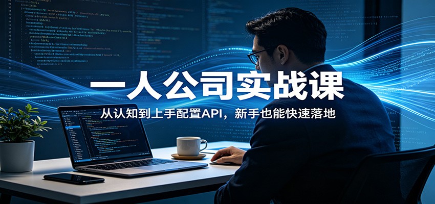 一人公司实战课：从认知到上手配置API，新手也能快速落地-我爱项目网