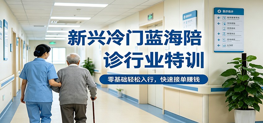 新兴冷门蓝海陪诊行业特训，零基础轻松入行，快速接单赚钱-我爱项目网