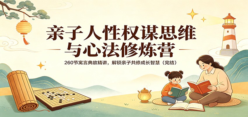 亲子人性权谋思维与心法修炼营：260节寓言典故精讲，解锁亲子共修成长智慧（完结）-我爱项目网