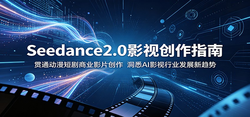 Seedance2.0影视创作指南:贯通动漫短剧商业影片创作,洞悉AI影视行业发展新趋势-我爱项目网