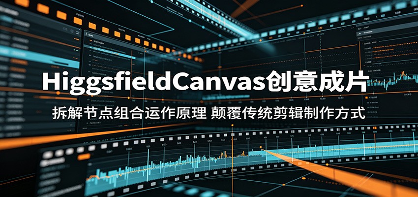 HiggsfieldCanvas创意成片：拆解节点组合运作原理，颠覆传统剪辑制作方式-我爱项目网