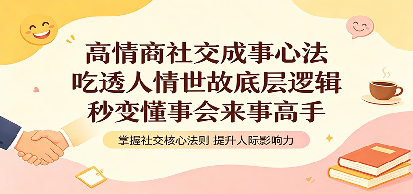 高情商社交成事心法:吃透人情世故底层逻辑,秒变懂事会来事高手-我爱项目网
