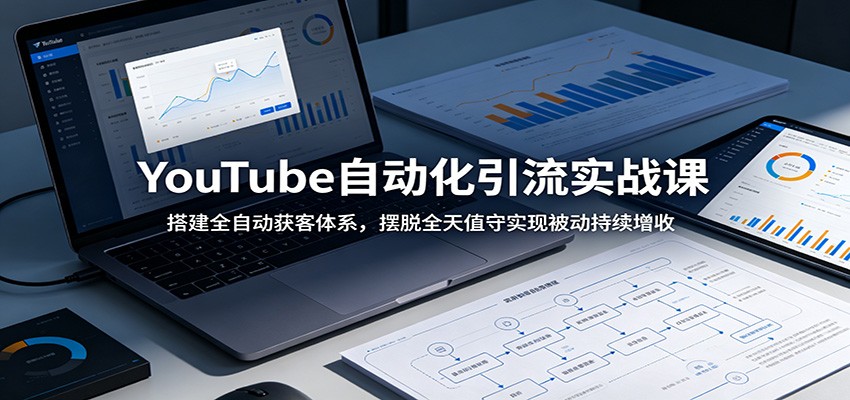 YouTube自动化引流实战课:搭建全自动获客体系,摆脱全天值守实现被动持续增收-我爱项目网