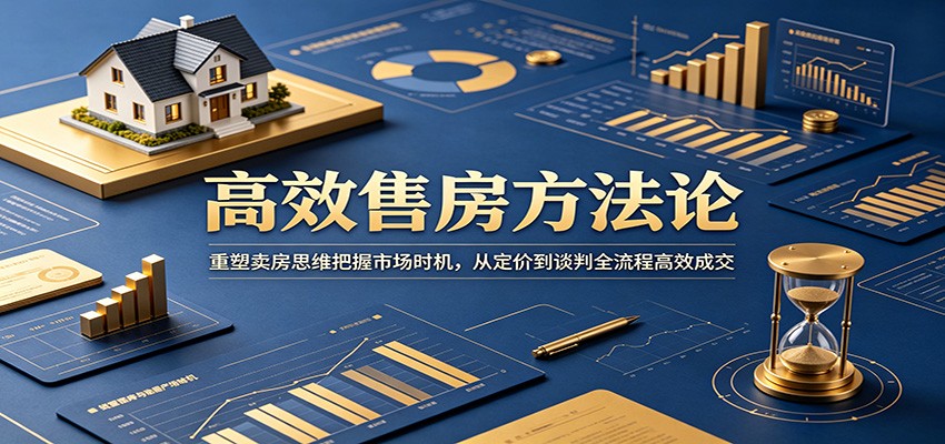高效售房方法论：重塑卖房思维把握市场时机，从定价到谈判全流程高效成交-我爱项目网