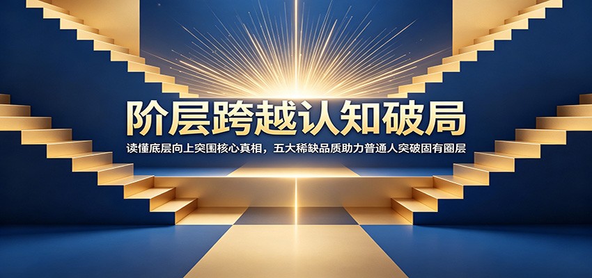 阶层跨越认知破局：读懂底层向上突围核心真相，五大稀缺品质助力普通人突破固有圈层-我爱项目网