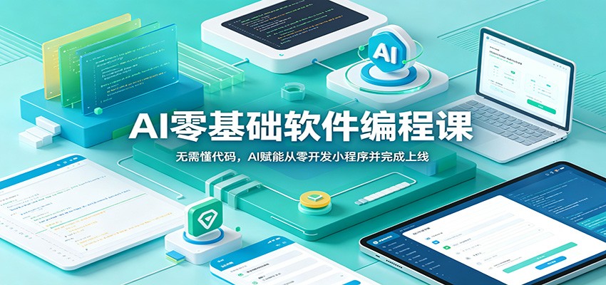 AI零基础软件编程课：无需懂代码，AI赋能从零开发小程序并完成上线-我爱项目网