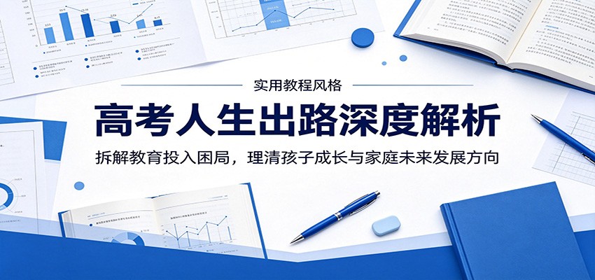 高考人生出路深度解析:拆解教育投入困局,理清孩子成长与家庭未来发展方向-我爱项目网