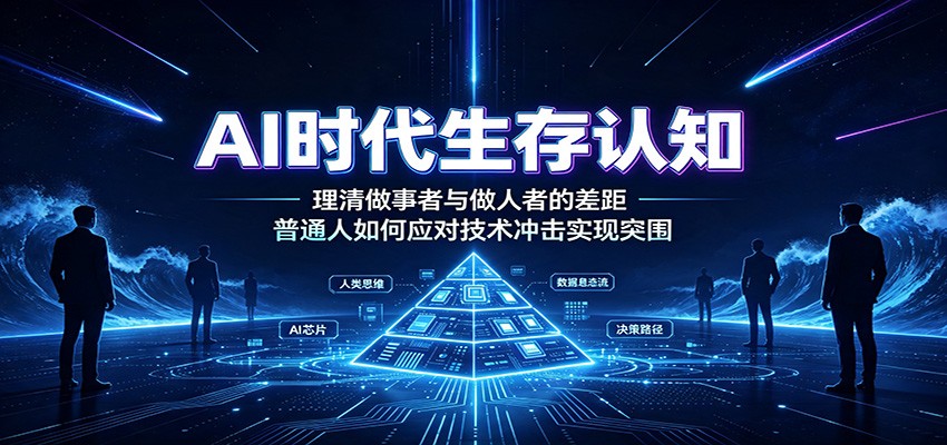 AI时代生存认知：理清做事者与做人者的差距，普通人如何应对技术冲击实现突围-我爱项目网