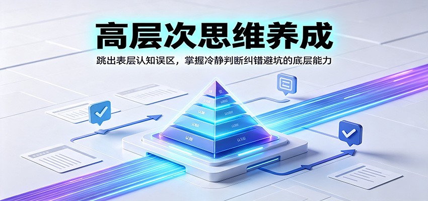 高层次思维养成:跳出表层认知误区,掌握冷静判断纠错避坑的底层能力-我爱项目网