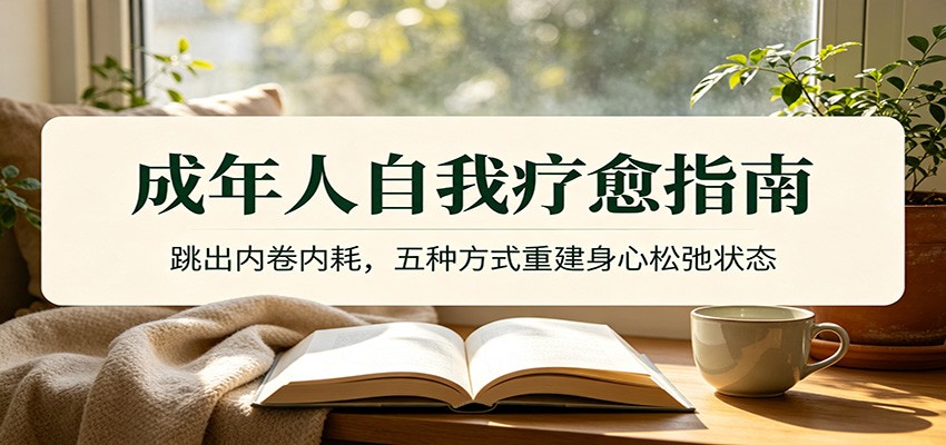 成年人自我疗愈指南：跳出内卷内耗，五种方式重建身心松弛状态-我爱项目网