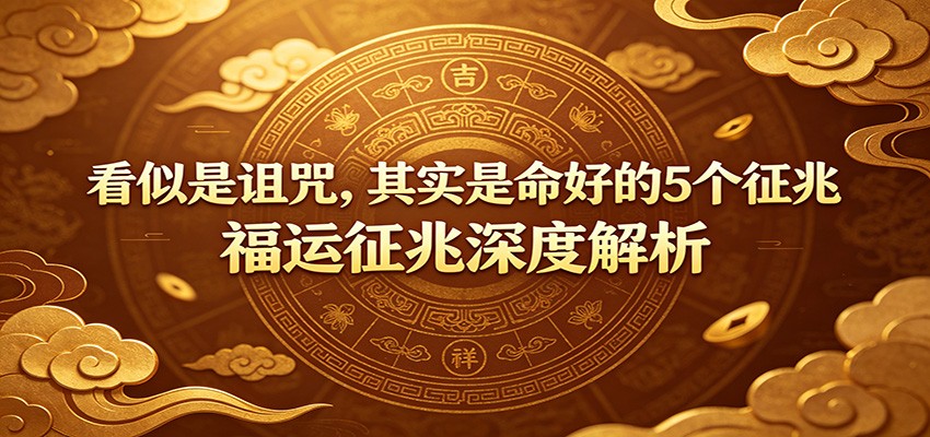 付费文章：《看似是诅咒，其实是命好的5个征兆》福运征兆深度解析-我爱项目网