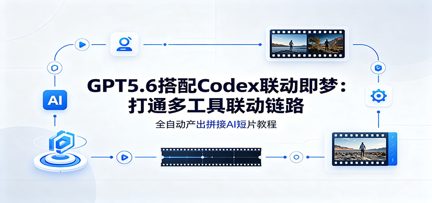 GPT5.6搭配Codex联动即梦：打通多工具联动链路，全自动产出拼接AI短片教程-我爱项目网