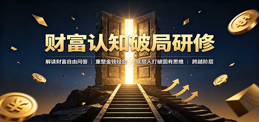财富认知破局研修：解读”孙割”，重塑金钱观念，底层人打破固有思维跨越阶层-我爱项目网