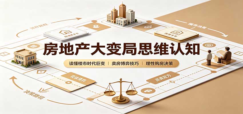 房地产大变局思维认知：读懂楼市时代巨变，卖房博弈技巧，理性购房决策-我爱项目网