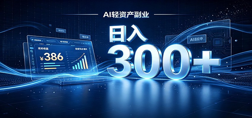2026 AI轻资产风口，Token中转站小白可入局，日入300+-我爱项目网