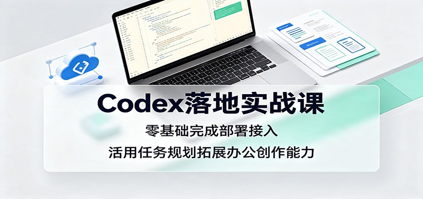 Codex落地实战课：零基础完成部署接入，活用任务规划拓展办公创作能力-我爱项目网
