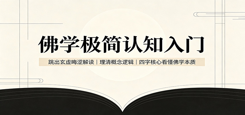 佛学极简认知入门:跳出玄虚晦涩解读,理清概念逻辑,四字核心看懂佛学本质-我爱项目网