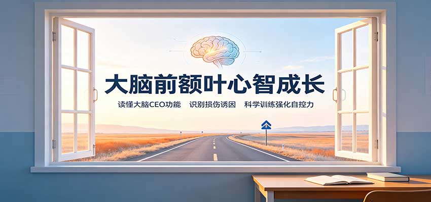 大脑前额叶心智成长：读懂大脑CEO功能，识别损伤诱因，科学训练强化自控力-我爱项目网