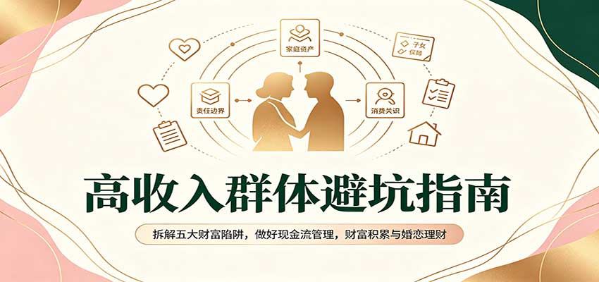 高收入群体避坑指南：拆解五大财富陷阱，做好现金流管理，财富积累与婚恋理财-我爱项目网