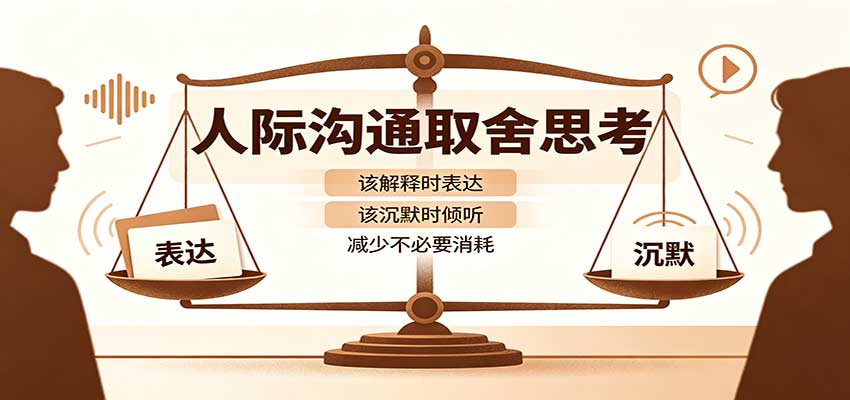 人际沟通取舍思考:分清解释与沉默边界,拿捏职场生活沟通分寸减少情绪内耗-我爱项目网