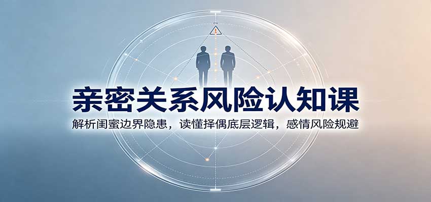 亲密关系风险认知课：解析闺蜜边界隐患，读懂择偶底层逻辑，感情风险规避-我爱项目网