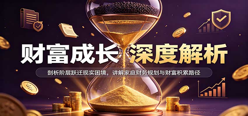 财富成长深度解析：剖析阶层跃迁现实困境，讲解家庭财务规划与财富积累路径-我爱项目网
