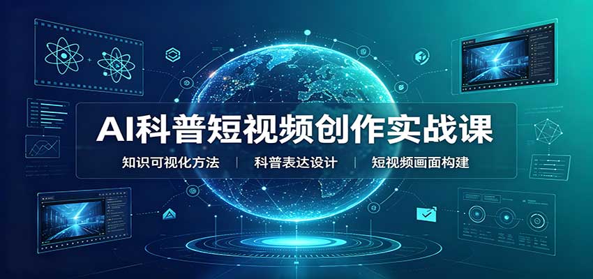 AI科普短视频创作实战课：配套要点文档，文案与视频提示词模板教学-我爱项目网