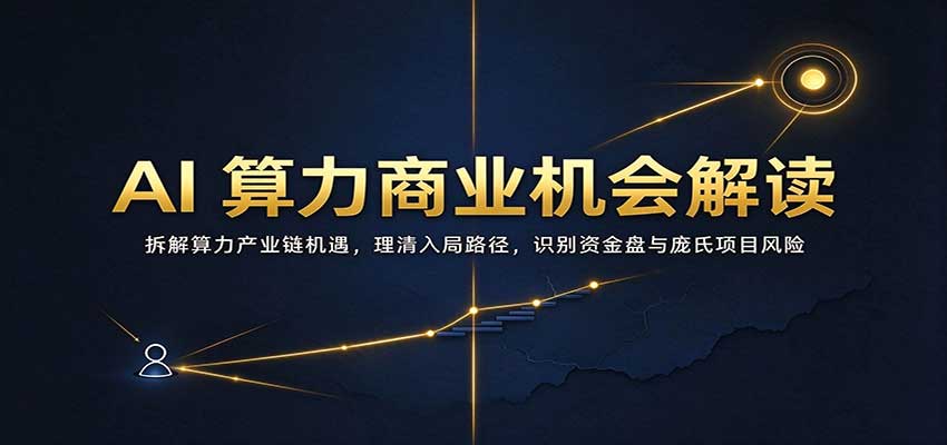 AI算力商业机会解读：拆解算力产业链机遇，理清入局路径，识别资金盘与庞氏项目风险-我爱项目网