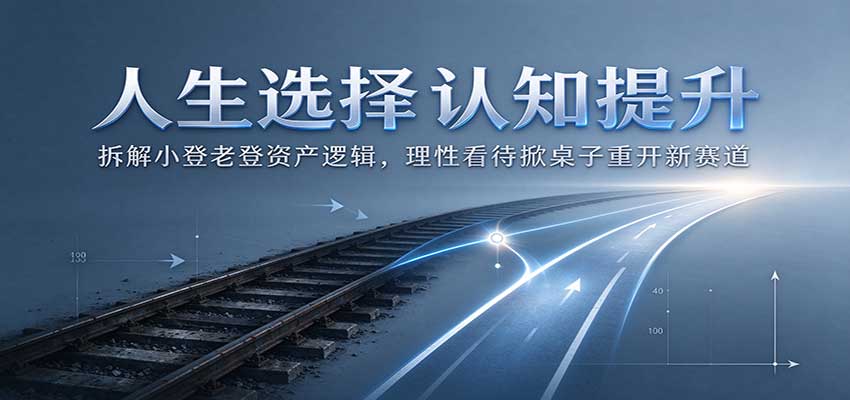 人生选择认知提升：拆解小登老登资产逻辑，理性看待掀桌子重开新赛道-我爱项目网