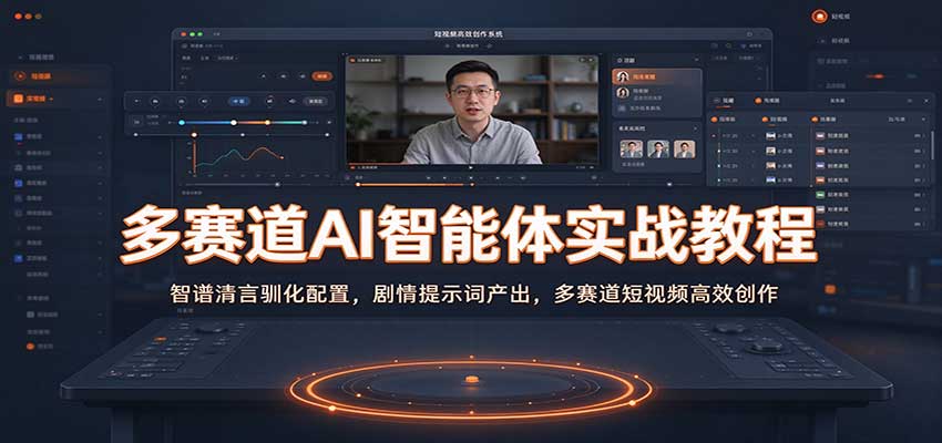 多赛道AI智能体实战教程:智谱清言驯化配置,剧情提示词产出,多赛道短视频高效创作-我爱项目网