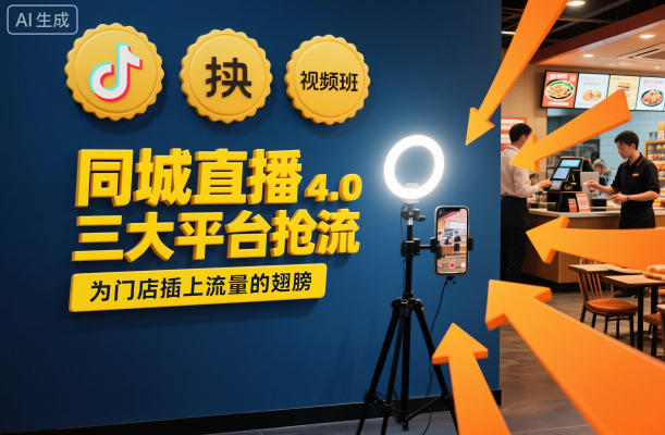 同城直播实操班4.0，三大平台抢流，为门店插上流量的翅膀-我爱项目网