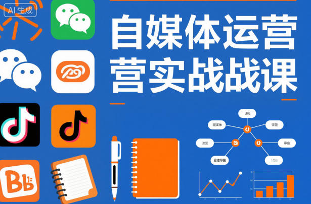自媒体运营实战课，掌握一套系统的自媒体运营底层方法论，成为优秀的内容创作者-我爱项目网