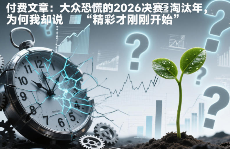 付费文章：大众恐慌的2026决赛淘汰年，为何我却说“精彩才刚刚开始”？-我爱项目网