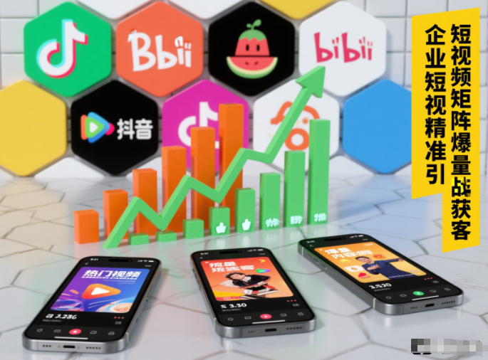 企业短视频精准引流矩阵获客，短视频矩阵爆量战法-我爱项目网