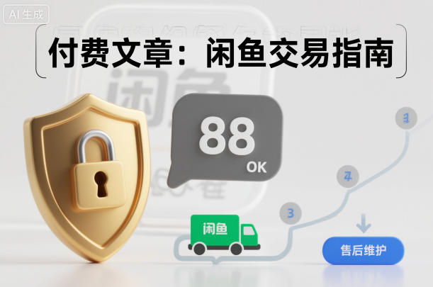 付费文章：闲鱼交易指南，怎么才能降低被坑被马扁的概率-我爱项目网