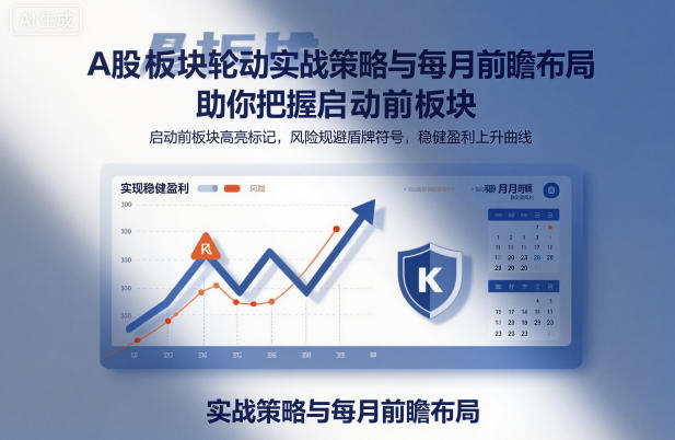 A股板块轮动实战策略与每月前瞻布局，助你把握启动前板块，规避风险，实现稳健盈利-我爱项目网