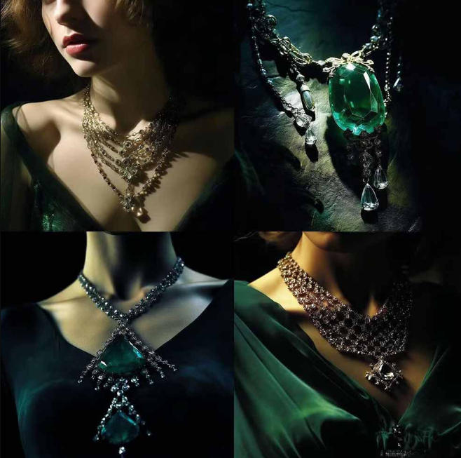 图片[3]-460+专业Midjourney珠宝摄影AI提示词戒指，项链-耳环-手链-宝石等，立即开始创作珠宝艺术-我爱项目网