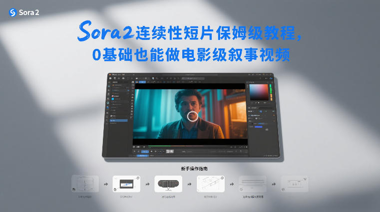 Sora2连续性短片保姆级教程，0基础也能做电影级叙事视频-我爱项目网