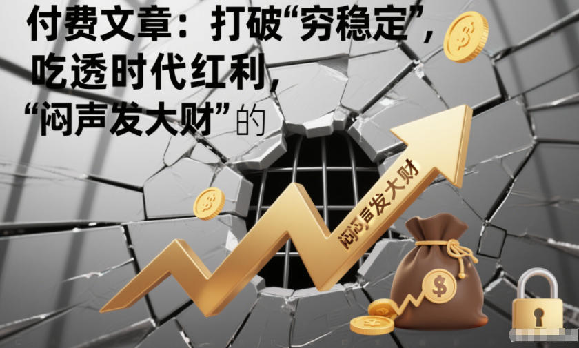 付费文章：打破“穷稳定”，吃透时代红利，“闷声发大财”的终极真谛-我爱项目网
