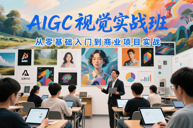 AIGC视觉实战班，从零基础入门到商业项目实战-我爱项目网