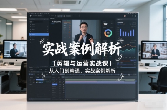 剪辑与运营实战课，从入门到精通，实战案例解析（更新2026）-我爱项目网