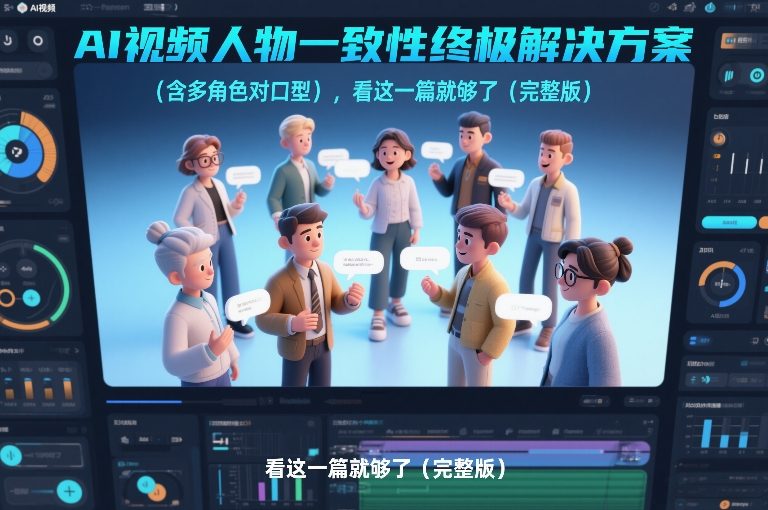 AI视频人物一致性终极解决方案（含多角色对口型），看这一篇就够了（完整版）-我爱项目网