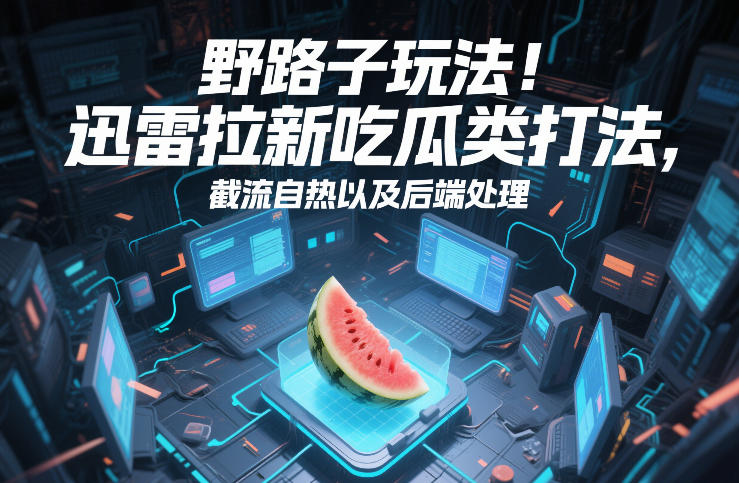 野路子玩法！迅雷拉新吃瓜类打法，截流自热以及后端处理-我爱项目网